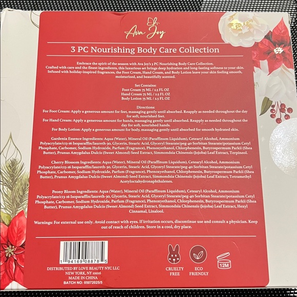 Nourishing Body Care Collection - Pink and Cream - Picture 2 of 2